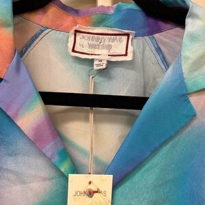 Johnny Was Multicolor Silk Blouse